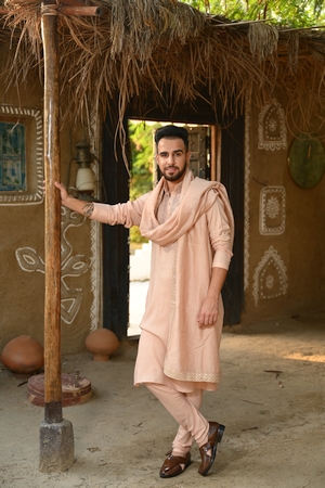 Old Rose Kurta Set